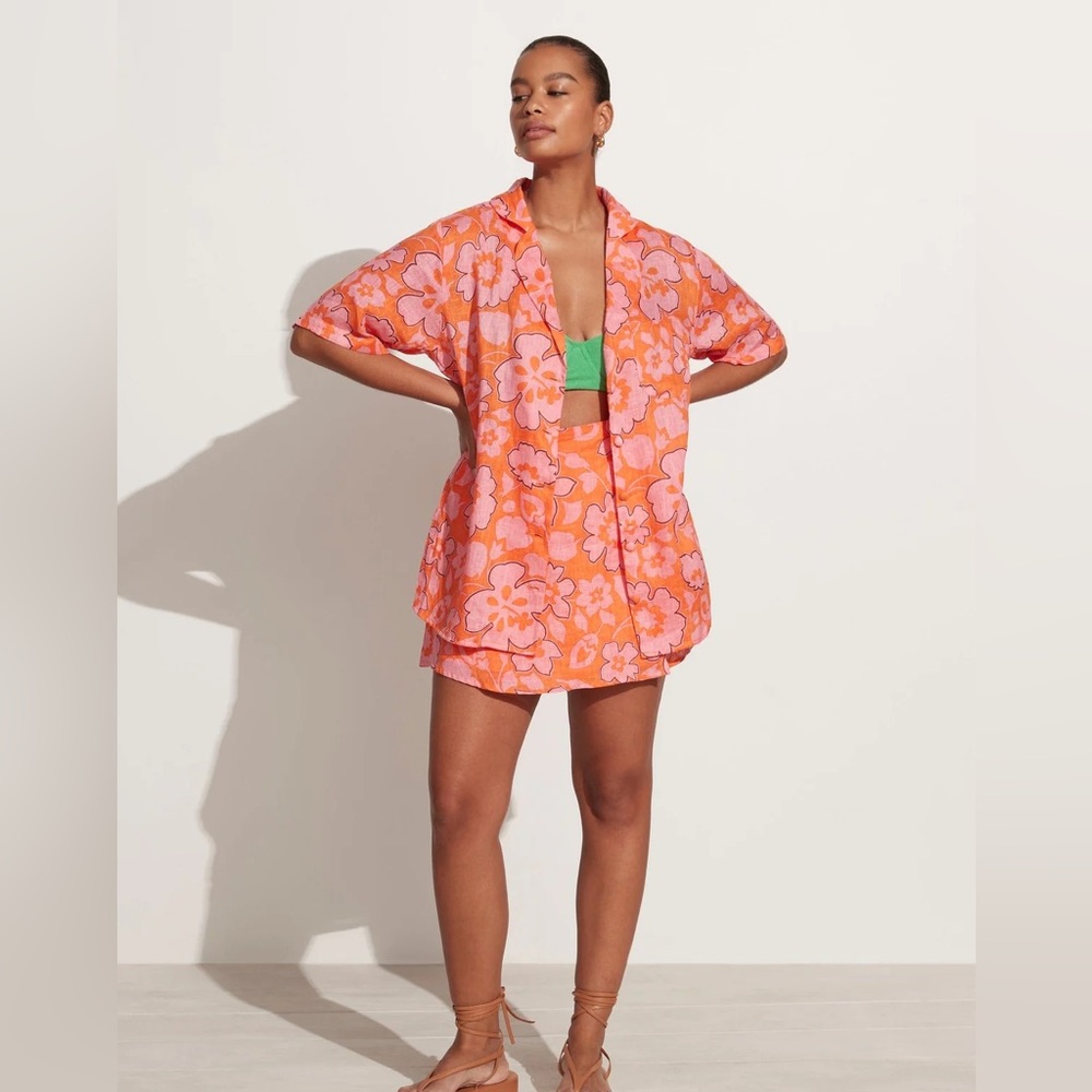Anthropologie Faithfull The Brand Charlita shirt paraiso floral print M
